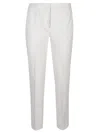 Max Mara Slim Cut Straight Leg Trousers In Brown