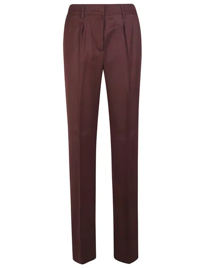 Max Mara Pants In Burgundy