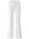 Max Mara Cotton Flared Trousers In Neutral