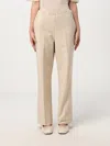Max Mara Nepeta Stretch Virgin Wool Flare Leg Ankle Trousers In Beige