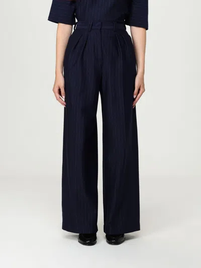 MAX MARA PANTS MAX MARA LEISURE WOMAN COLOR BLUE,H30476009