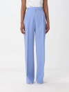 Max Mara Wool Wide-leg Casual Pants In Avion