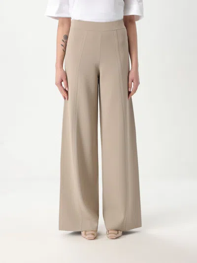 Max Mara Pants Woman Beige In Cream