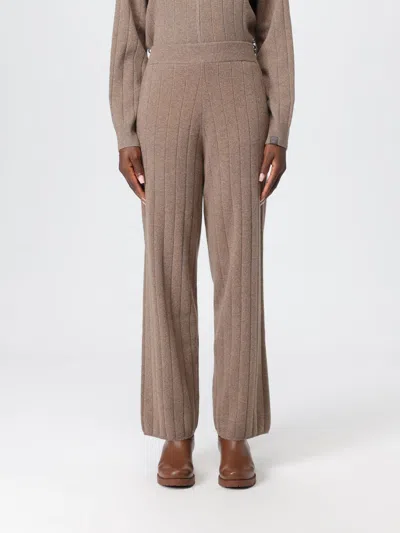 Max Mara Pants  Woman Color Beige In Gray