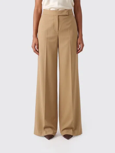 Max Mara Pants  Woman Color Beige In Brown