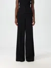 Max Mara Lino Trousers In Black