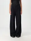 Max Mara Women's "piroghe" Pinstriped Trousers In Black