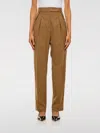 Max Mara Finale High Waist Trousers In Brown