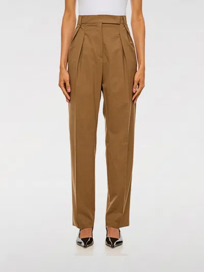MAX MARA PANTS MAX MARA WOMAN COLOR BROWN,G57982032