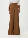 Max Mara Wide Pants "fernet" In Brown