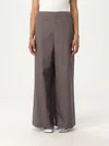 Max Mara Elastic Waist Casual Pants In Brown