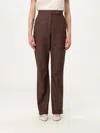 Max Mara Galizia Denim Effect Straight Pants In Brown