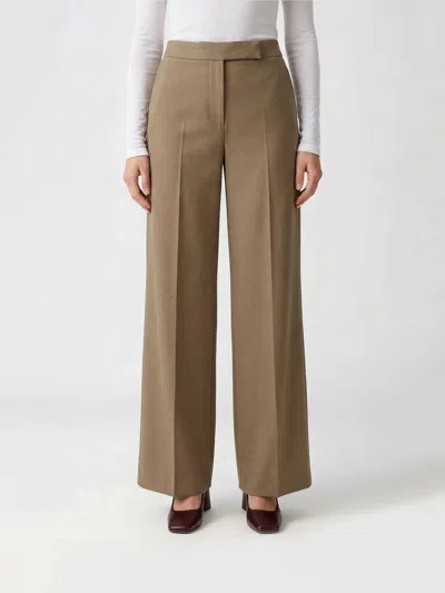 Max Mara Pants  Woman Color Brown In Gray