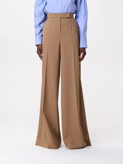 MAX MARA PANTS MAX MARA WOMAN COLOR CAMEL,426184042