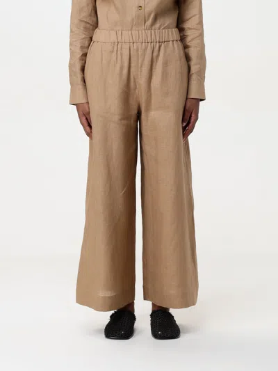 Max Mara Pants Mm  Woman Color Camel In Brown