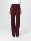 Max Mara Cannes Trousers In Virgin Wool In Red