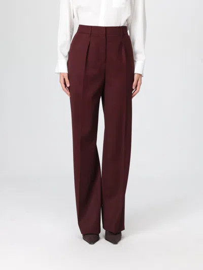 MAX MARA PANTS MAX MARA WOMAN COLOR CHERRY,H49788244