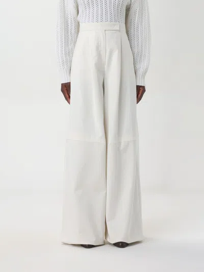 Max Mara Pants  Woman Color Cream In Cream