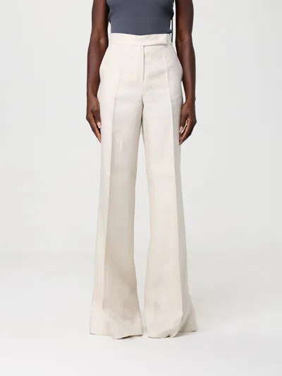 Max Mara Pants Woman  In White