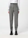Max Mara Studio Pants Woman Grey In Gray