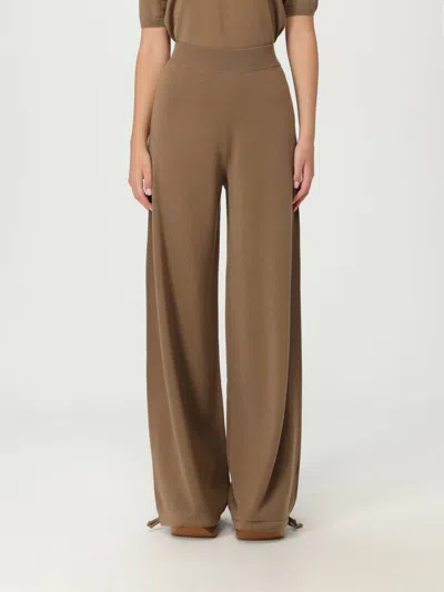 MAX MARA PANTS MAX MARA WOMAN COLOR HAZEL,431558119