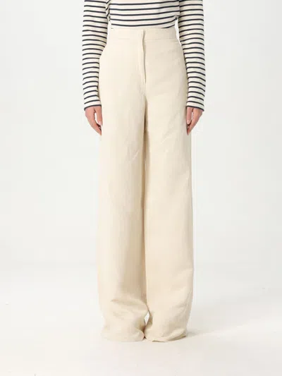 MAX MARA PANTS MAX MARA STUDIO WOMAN COLOR IVORY,G80355044
