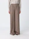 Max Mara Vischio Printed Silk Satin Wide-leg Pants In Brown