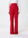 Max Mara Libbra Wool And Mohair Wide-leg Pants In Red
