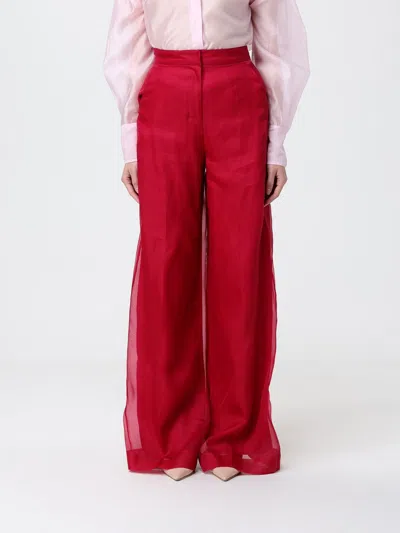 Max Mara Pants Woman  In Red
