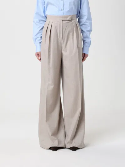 Max Mara Pants  Woman Color Sand In Gray