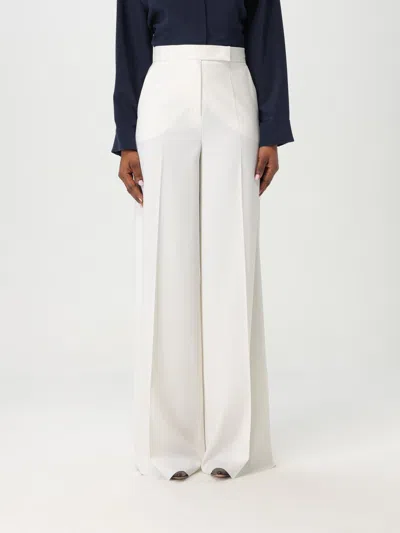 MAX MARA PANTS MAX MARA WOMAN COLOR WHITE,426184001