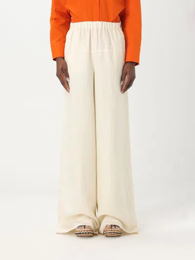 MAX MARA PANTS MAX MARA WOMAN COLOR WHITE,G81143001