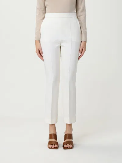 MAX MARA PANTS MAX MARA WOMAN COLOR WHITE,H00992001