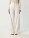 Max Mara Pants Woman White In Neutral