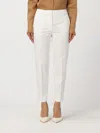 Max Mara Slim Fit Cady Trousers In White