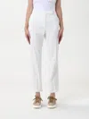 Max Mara Pants Woman White In Weiss