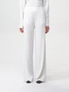 Max Mara Studio Pants Woman White In Weiss