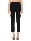 Max Mara Womens Black Nepeta Straight-leg High-rise Stretch-wool Trousers