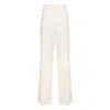 Max Mara High Waist Straight Leg Trousers With Pockets In Neutral
