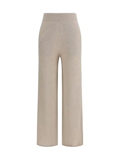 Max Mara Knitted Trousers In Neutral