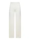 Max Mara Garibo Linen Trousers In White