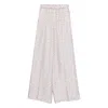 Max Mara Pants Pink In White