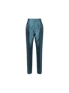 Max Mara Pants In Turquoise