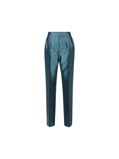 Max Mara Pants In Turquoise