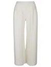 Max Mara White Cashmere Jardin Pants In White