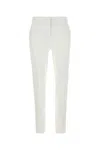 Max Mara White Stretch Viscose Blend Pegno Pant In White