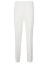 Max Mara Carina Straight-leg Linen Trousers In White