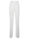 Max Mara Aversa High-rise Linen Wide-leg Pants In White