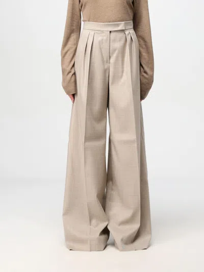 Max Mara Pants Woman Beige In Neutral