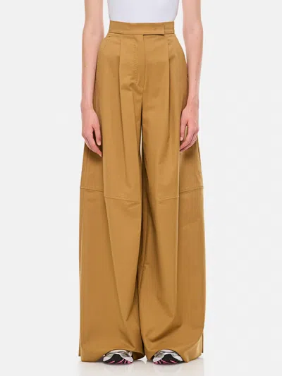 Max Mara Pants Woman Beige In Brown